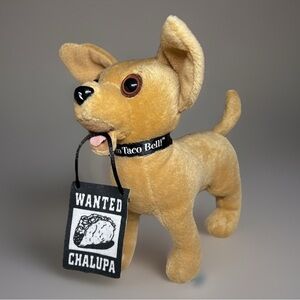 Taco Bell Vintage "Yes Drop The Chalupa" Plush Talking 7” Chihuahua Dog